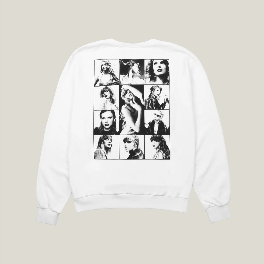 Taylor Swift The Eras Tour White Crewneck Sweatshirt (M)